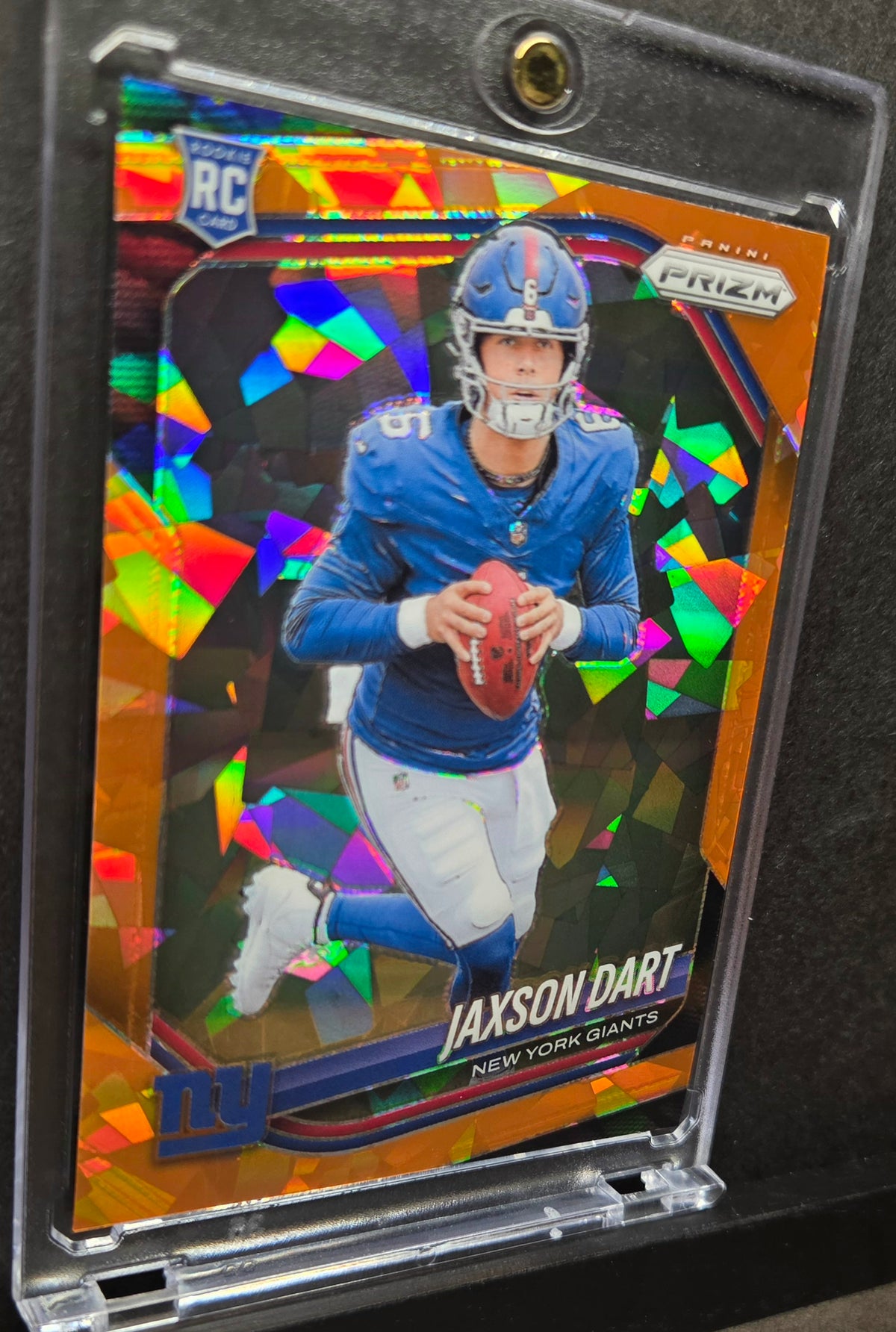 2025 Panini Prizm Jaxson Dart Rookie #332 Orange Ice Prizm RC