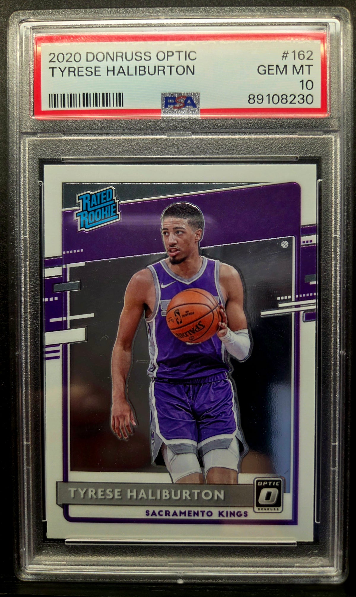 2020-21 Donruss Optic Tyrese Haliburton Rated Rookie #162 PSA 10 Gem Mint
