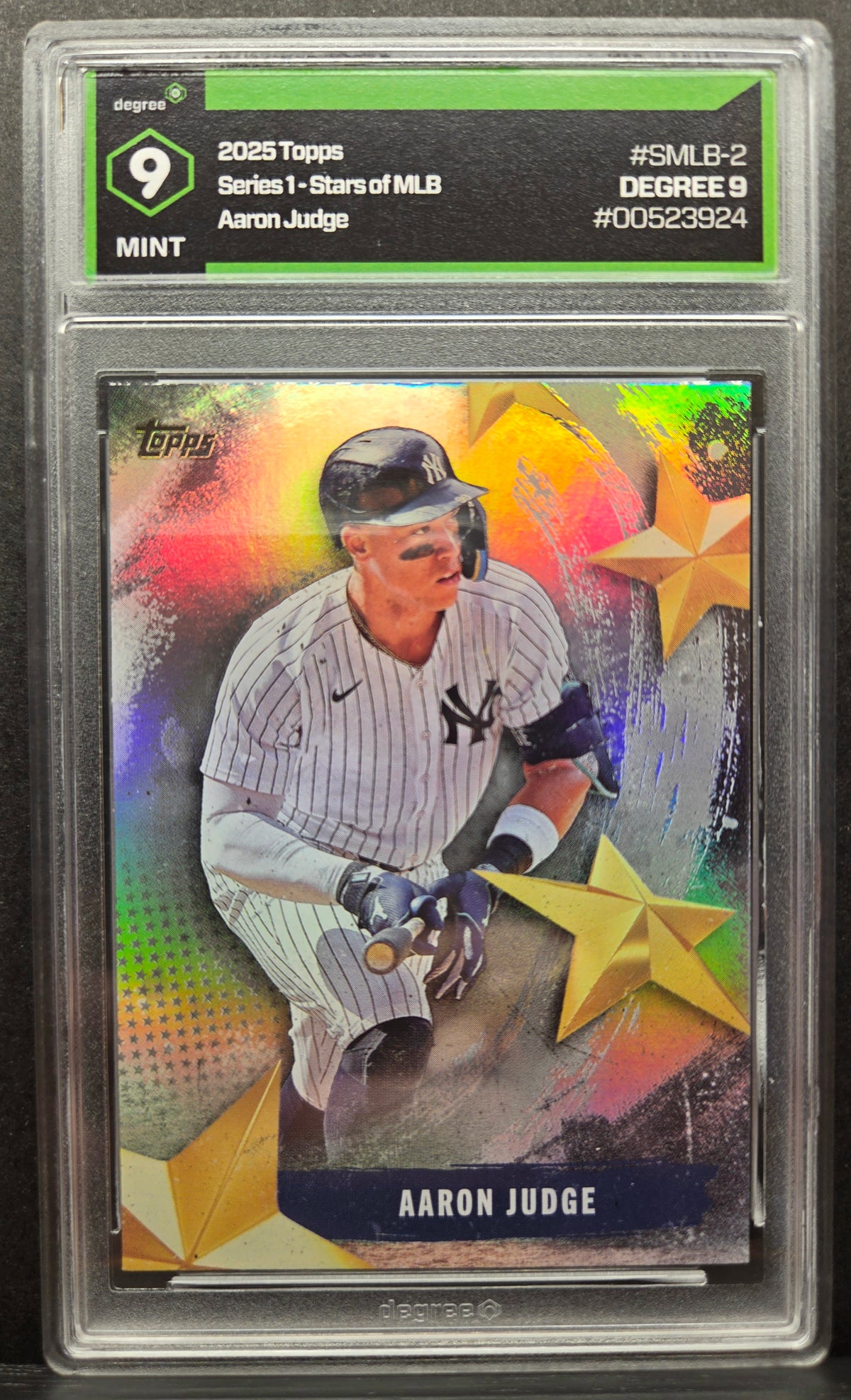 2025 Topps Series 1 Aaron Judge Stars of MLB #SMLB-2 Degree 9 Mint