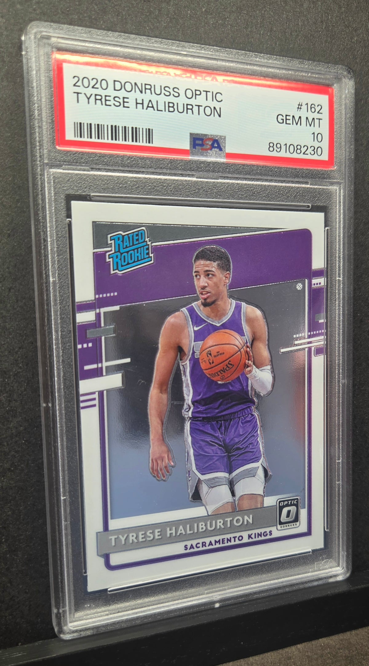 2020-21 Donruss Optic Tyrese Haliburton Rated Rookie #162 PSA 10 Gem Mint