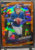 2025 Panini Prizm Jaxson Dart Rookie #332 Orange Ice Prizm RC