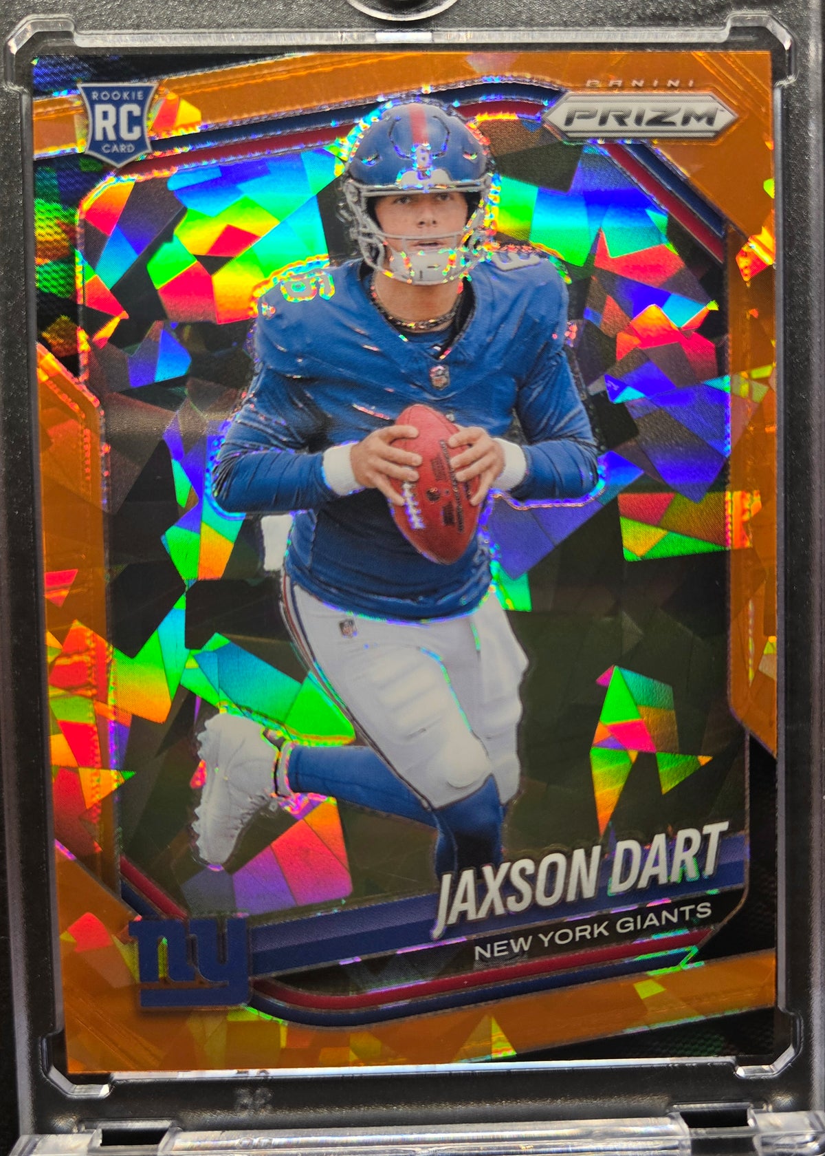 2025 Panini Prizm Jaxson Dart Rookie #332 Orange Ice Prizm RC