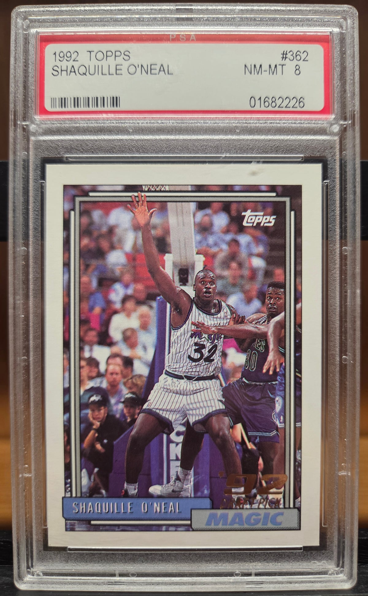 1992 Topps Shaquille O'Neal Rookie #362 PSA 8 NM-MT