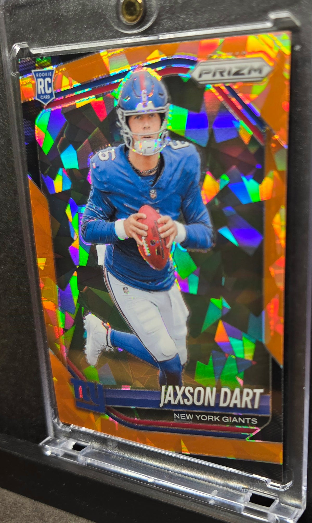2025 Panini Prizm Jaxson Dart Rookie #332 Orange Ice Prizm RC