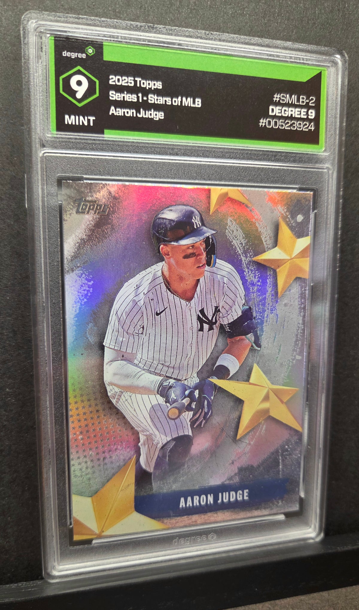 2025 Topps Series 1 Aaron Judge Stars of MLB #SMLB-2 Degree 9 Mint